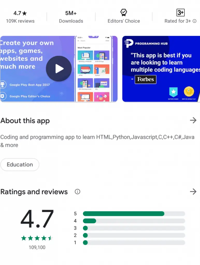 Programming Hub Review Should You Use This App To Learn Code